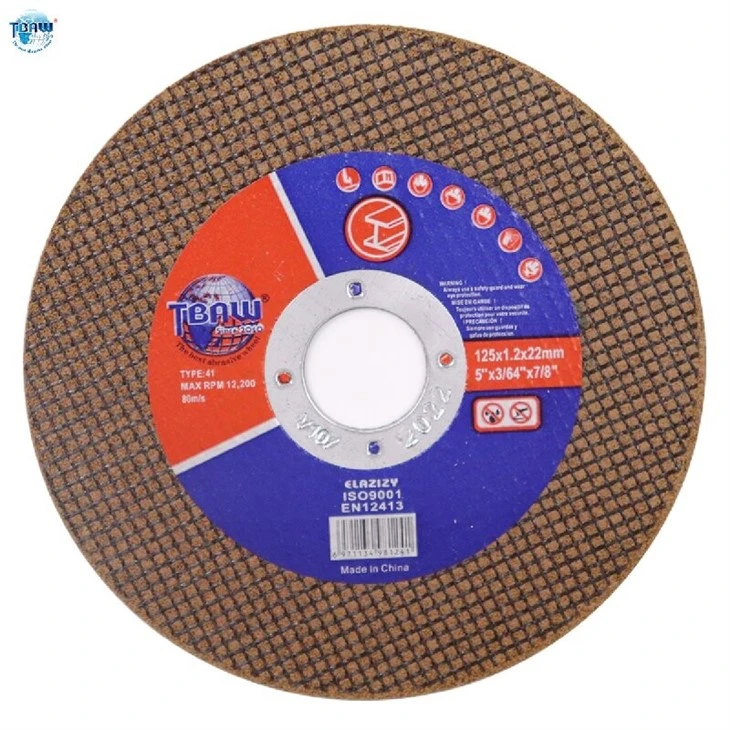 125X1.2X22.2 Double net flat cutting disc Brown-04